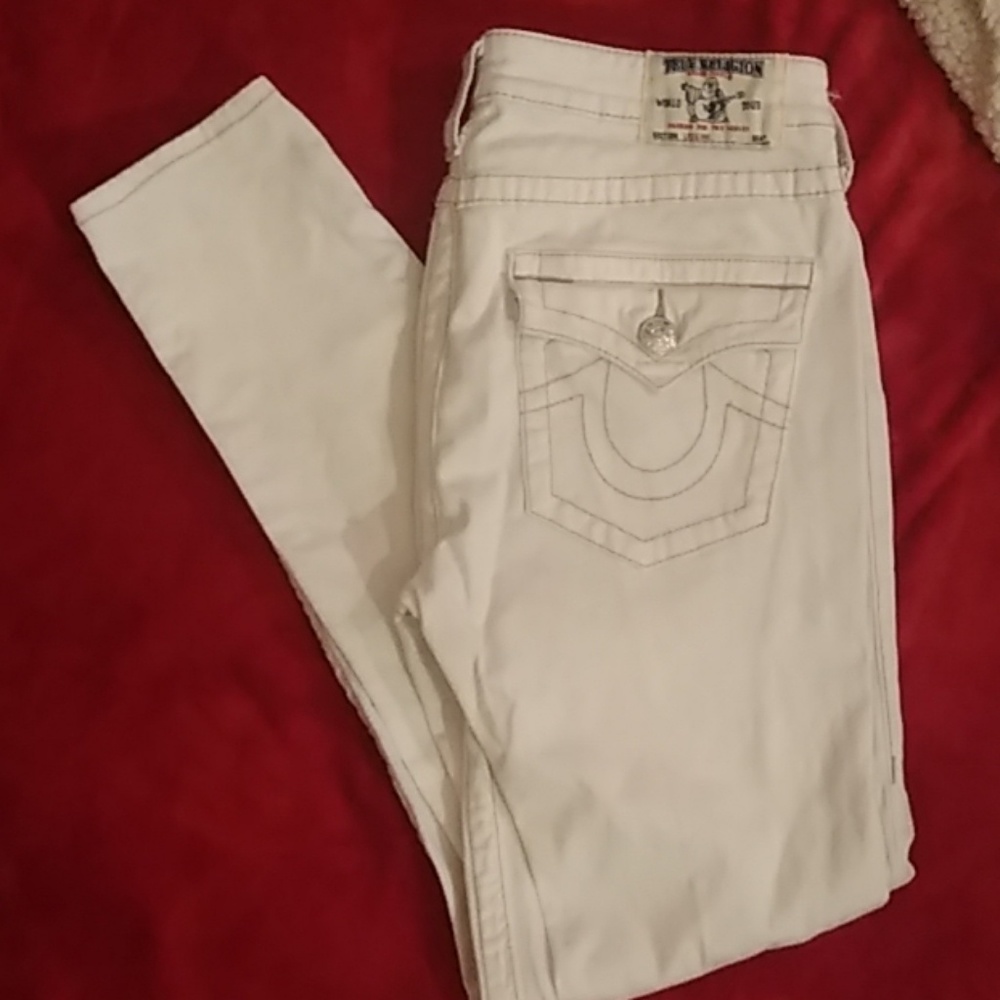 True religion size 31 skinny jeans